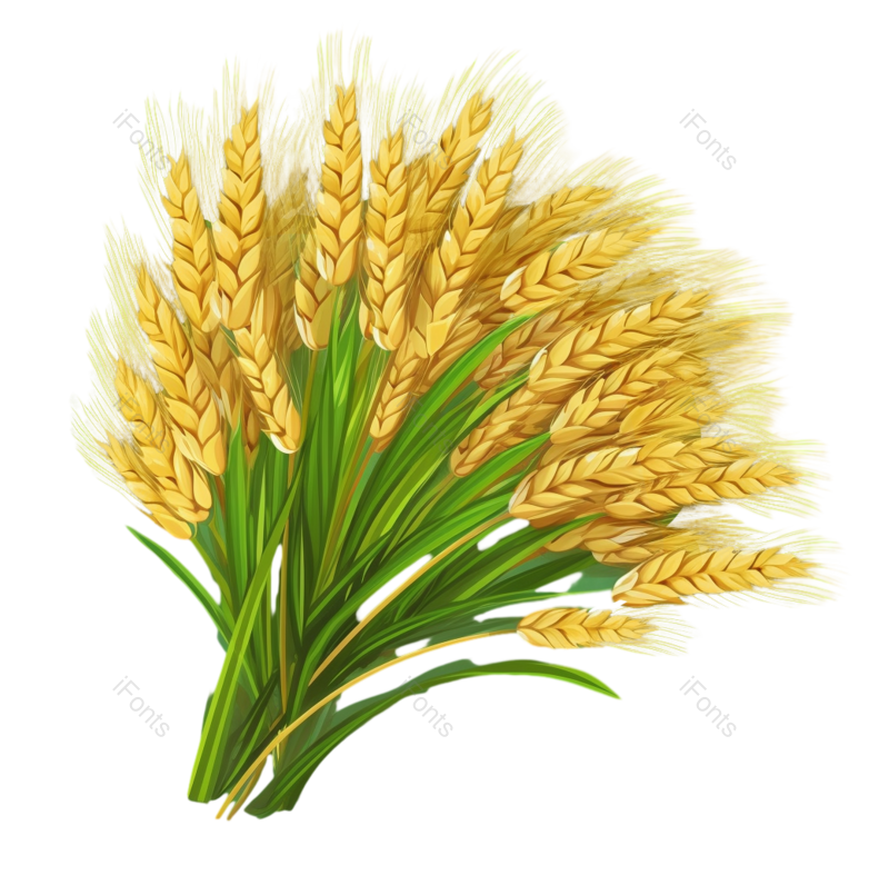 芒种图片,麦子元素,麦穗PNG,小麦免抠素材